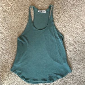 Teal/Green Ribbed Tank Top
